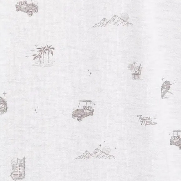TRAVIS MATHEW Stolen Time Tropical Print Golf Polo men size large - Picture 4 of 11